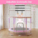 Trampoline for Kids, Upgrade Full Anti-Rust 440lbsToddler Trampoline with Net, Upgraded Ring Legs with Adjustable Gymnastics Bar&Toys, Gifts for Ages 1-8 Boys&Girls by TinyTreasures Baby Boutique