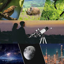 Telescopes, Telescope for Kids and Adults Beginners, 70mm Aperture 400mm Focus Length Refractor Travel Telescope with AZ Mount for Observe The Moon and Landscape (White) by TinyTreasures Baby Boutique