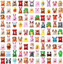 Zhanmai 100 Pcs Mini Plush Stuffed Animal Bulk Small Animal Toys Keychain Party Favors Easter Egg Stuff for Kids Birthday Valentine Carnival Classroom Prizes Gift Goodie Bag Filler(Cute Style) by TinyTreasures Baby Boutique