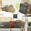 Charlotte Home Furnishings Throw Pillow Covers 16x16 in, Green Tree Decorative Couch Pillow Covers, Boho Decor European Tapestry Cushion Cases, Living Room Cozy Home Decor, Jacquard Woven Soft Cotton by CozyNest Decor
