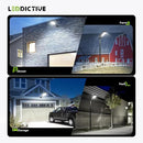 Solar Street Light Outdoor, 6500K Dusk to Down Motion Sensor, LED Solar Powered Street Lamp Outdoor with Remote Control for Parking lot by GreenHaven Gardens