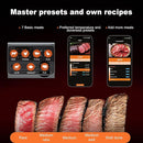 Wireless Meat Thermometer 2 Probes, Bluetooth Smart Meat Thermometer Digital Wireless Remote Tracking and Real-Time Readings, Standalone Base & Thinnest Probe, iOS and Android, for Grill, BBQ, Smoker by TinyTreasures Baby Boutique