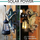 Solar Dragon Tree Hugger Statue Wall Decor - Gothic Garden Statue with Solar Lantern, Outdoor&Yard Decor, Fantasy Dragon Figurine for Trees, Walls, or Fences - Unique for Men & Women by CozyNest Decor