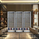 Tylza Upgraded 154 Bottles Wine Cooler Refrigerator, 24 Inch Tall Wine Fridge Built-in or Freestanding with Professional Compressor, Low Noise Fast Cooling and Intelligent Temperature Memory by CozyNest Decor