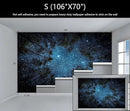 WFBHUA-Forest Starry Wallpaper Mural Night Galaxy Tree Sky Wallpaper for Living Room Bedroom Ceiling(Not Peel and Stick) by CozyNest Decor