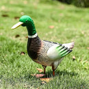 Metal Outdoor Duck,with Solar Light Duck Ornament, Metal Mallard Sculptures, for Backyard Patio Decor and Garden Lawn Decor, Mother's Day and Father's Day Gifts9.8H (Mallard) by GreenHaven Gardens