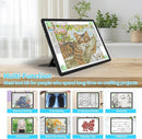 Phylosal Rechargeable A3 LED Light Pad with Built-in Stand, Magnetic Tracing Light Box for Drawing, Diamond Art Light Board with Side Button, Super Bright Light Table for Diamond Painting, Sketching by TinyTreasures Baby Boutique