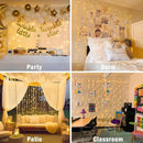 JMEXSUSS 300 LED Remote Control Curtain Lights, Plug in Fairy Curtain Lights Outdoor, Window Wall Hanging String Lights for Bedroom Backdrop Wedding Party Indoor Christmas Patio Dorm Decor, Warm White by CozyNest Decor
