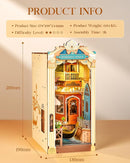 Rolife DIY Book Nook Kit for Adults, Miniature Dollhouse Booknook Kit, 3D Wooden Puzzle Creative Decorative Bookends Bookshelf Diorama Insert Crafts Hobbies Gifts (Romantic Venice) by TinyTreasures Baby Boutique