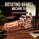 ROKR Gun 3D Puzzles for Adults, Wooden 3D Puzzle Rubber Bands Gun Toy, Rotating-Barrel Machine Gun, Wood Model Craft Kits, Cool Hobbies Birthday Gifts for Men Teen Boys 14+ by TinyTreasures Baby Boutique