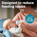 Philips Avent Anti-Colic Bottle with AirFree Vent, 4oz, with Flow 1 Nipples, 0m+, 4pk, Clear, SCY701/04 by TinyTreasures Baby Boutique