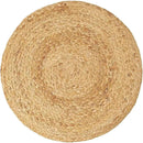 REDEARTH · Cylindrical Pouf Foot Stool Ottoman - Jute Braided Accent Sitting Footrest for The Living Room, Bedroom, Nursery, Patio, Lounge & Other Rooms in The Home (14.5”x14.5”x16”; Natural Ivory) by CozyNest Decor