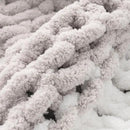 Battilo Chunky Knit Throw Blanket, Soft and Thick Chenille Throw Blanket, 50"x60" Handmade Cable Knit Crochet Blanket, Large Rope Knot Throw Blankets for Couch Sofa Bed Home Decor, Beige & White by CozyNest Decor