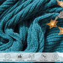 lifein Throw Blanket for Couch, Soft Boho Decor Bed Throw,Cozy Teal Knitted Chenille Small Farmhouse Lightweight Throw for Spring(Teal,50 * 60") by CozyNest Decor
