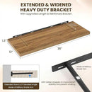 36" Floating Shelves for Wall, 12" Deep Slim Walnut Floating Shelves, Wall-Mounted Shelves for Bedroom, Living Room, Kitchen, Bathroom - Set of 2 by CozyNest Decor