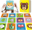 Alphabet Flash Cards,Giant ABC Animal Flash Cards for Toddler 3-5,26 Lowercase and Uppercase Letter Cards,Educational Learning Games for Kids,Preschool Kindergarten Toys by TinyTreasures Baby Boutique