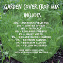 No-Till Farm and Garden Cover Crop Mix Seeds - 25 Lbs Bulk - Blend of Gardening Cover Crop Seeds: Hairy Vetch, Daikon Radish, Forage Collards, Triticale, More by GreenHaven Gardens