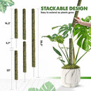 DUSPRO Stackable Mesh Moss Pole for Plants Monstera Potted Plant Stakes for Indoor Plants Extendable Plant Pole Moss Sticks for Plants Climbing Vine Supporting Monstera Trellis 2 Pcs 22'' by GreenHaven Gardens