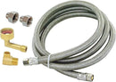 Eastman Dishwasher Installation Kit, 8 Foot Hose with Adapters, 3/8 Inch MIP x 3/4 Inch FHT Elbows, Braided Stainless Steel Connectors, 41132 by CozyNest Decor