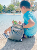 ALVABABY 3pcs Baby Cloth Diaper Wet Dry Bags Waterproof Reusable with Two Pockets Travel Beach Pool Daycare Soiled Baby Items Yoga Gym Bag for Swimsuits or Wet Clothes 3L-WB01 by TinyTreasures Baby Boutique