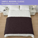 Bigacogo Chunky Knit Throw Blanket for Couch, 40x80 inches, 100% Hand Knitted with Thick Jumbo Chenille Yarn, Cozy Soft Large Rope Knot Cable Crochet Blankets for Sofa Bed Living Room, Chocolate by CozyNest Decor