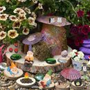 Jetec Gnomes Fairy Resin Statues Miniature Garden Accessories Mini Dwarf Figurine Fairy Miniature Ornament DIY Kit Micro Landscape Ornaments for Outdoor Indoor Patio Yard Lawn Garden (Fire Gnomes) by GreenHaven Gardens