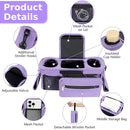 Accmor Universal Stroller Organizer with Insulated Cup Holder Detachable Phone Bag and Shoulder Strap,Stroller Bag Caddy Organizer Fits for Uppababy, Baby Jogger, Britax Strollers by TinyTreasures Baby Boutique