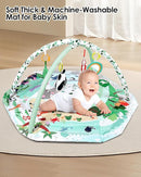 dearlomum 4-in-1 Tummy Time Mat,Baby Activity Play Mat,Newborn Play Baby Mats for Floor with 6 Infant Learning Sensory Baby Toys, Toddler Motor Skill Development,Babies Ball Pit with 18 Ocean Balls by TinyTreasures Baby Boutique