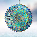 Wind Spinners Peacock Mandala Wind Spinner 3D Hanging Wind Sculpture Creates Mesmerizing Holographic Effect, Outdoor Garden Decor Kinetic Yard Art Decoration, Fun Mandala Gifts for Women Men by GreenHaven Gardens