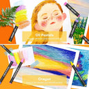 iBayam Art Supplies, 150-Pack Deluxe Wooden Art Set Crafts Drawing Painting Kit with 2 -Sketch Pads, 1-Coloring Book, Gift Box for Kids Adults Artist Beginners Teens Girls Boys 5 6 7 8 9 10 11 12 by TinyTreasures Baby Boutique