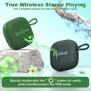 Bobtot Portable Bluetooth Speakers Wireless - IPX7 Waterproof Mini Shower Speaker with 16 Hours Playtime, Loud Stereo Sound, Rich Bass, TWS, Built-in Mic, Small Size for Travel Sport, Green by TinyTreasures Baby Boutique