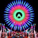 107 PCS LED Foam Glow Sticks Bulk, Glow in the Dark Party Supplies with 3 Modes Colorful Flashing, Neon Party Favors for Birthday, Wedding, Carnival, Concert, New Year by TinyTreasures Baby Boutique