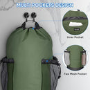 BALEINE 120L Laundry Bag Backpack, 900D Oxford Fabric Large Travel Laundry Bags with Shoulder Straps and 2 Mesh Pockets for College Dorm, Apartment, Laundromat (Green, 120L) by TinyTreasures Baby Boutique