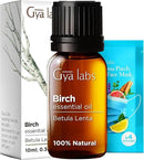 Gya Labs Birch Essential Oil for Diffuser - 0.34 Fl Oz - 100% Pure Natural Birch Oil for Skin, Massage, Perfumes＆Candle Making Scent by CozyNest Decor