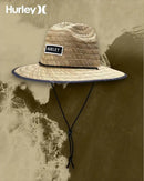 Hurley Men's Straw Hat - Bayside Lifeguard Straw Sun Hat by GreenHaven Gardens