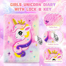 13PCS Unicorns Gifts for Girls Kids Toys 3 4 5 6 7 8 9 10 Years Old with Stationery Plush Diary with Lock/Glowing Blanket/Eye Mask/Crossbody Bag Teen Girl Birthday Christmas Unicorn Toy by TinyTreasures Baby Boutique