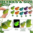 Barydat 40 Pcs Miniature Frog Figurines Luminous Mini Resin Frog Figures Model Garden Decor DIY Terrarium Craft Ornament Accessories for Moss Landscape Decoration (0.98 x 0.98 Inch) by GreenHaven Gardens