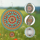 TUOKING Mandala Wind Spinners Outdoor Metal 3D Hanging Art Wind Spinner 12 Inch Stainless Steel for Yard and Garden Decoration Worth Gift for Women by GreenHaven Gardens