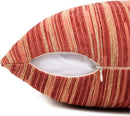 Yeiotsy Pillow Cases Bohemia, Pack of 2, Modern Striped Throw Pillow Covers Geometric Cushion Covers for Sofa Holiday Party Decoration (Red, 18 X 18 Inches) by CozyNest Decor
