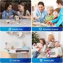 Poraxy 6 in 1 STEM Toys for Kids Ages 8-12, STEM Kits, 3D Wooden Puzzles, Educational Science Projects Building Model Kits, Birthday Gifts for Boys and Girls Ages 7 8 9 10 11 12 13 Years Old by TinyTreasures Baby Boutique
