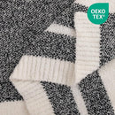 NEXHOME PRO Stripe Cozy Blanket Twin, Knit Fuzzy Throw Blanket for Couch Bed Sofa Picnic, Ultra Soft Blankets for Women Gifts Black 60 x 80 inches by TinyTreasures Baby Boutique