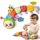 TUMAMA Baby Toys for 0, 3, 6, 9, 12 Months,Caterpillar Sensory Toys,Infant Baby Stuffed Animal Activity Soft Toys with Teether, Tummy Time Sensory Toys,Newborn Infant Sensory Toys Birthday Gifts by TinyTreasures Baby Boutique