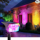 Solar Spot Lights Outdoor, 9 Lighting Modes RGB, Solar Lights Outdoor Waterproof IP65, 63 LED Landscape Spotlights for Holiday Decorations-10 Pack by GreenHaven Gardens