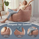 Giant Bean Bag Chair Sofa for Adults Teens, Comfy Corduroy Large Bean Bag Chairs with Armrests for Bedroom Living Room, Adult BeanBag Lazy Sofa Couch Chairs with Filler Included by CozyNest Decor