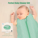 SWEET DOLPHIN Baby Sleep Sack 12-18 Months - 100% Cotton 2-Way Zipper TOG 0.5 Infant Wearable Blanket, Newborn Essentials Toddler 3 Pack Sleeping Sacks - Green by TinyTreasures Baby Boutique