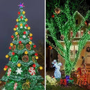 KNONEW 403FT 1000 LED Christmas String Lights Outdoor Green Wire Fairy Light 8 Modes & Timer Plug in Waterproof LED String Lights for Xmas Yard Tree Wedding Party Holiday Decorations(Green) by GreenHaven Gardens