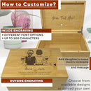 1st Mothers Day Gifts for Daughter - The Only Thing Better Than Being Your Mother Is Watching You Be A Mom, Personalized Keepsake Boxes for Memories Large, Acacia Wood, Happy Mothers Day, 11x8x4.75 in by TinyTreasures Baby Boutique