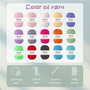 Yarniss Crochet Kits with Yarn,1120 Yards Soft Crochet Skeins, 10 Size Ergonomic Crochet Hooks with Portable Crochet Bag by TinyTreasures Baby Boutique