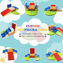 6-Piece Baby Soft Foam Climbing Blocks Set, PU Leather Non Slip Foam Play Gym Climbing Structures for Toddlers 3, Indoor Climb and Crawl Activity Play Set by TinyTreasures Baby Boutique