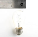 Hometown Evolution, Inc. E26 Outdoor Commercial String Lights with Suspended Socket for Weatherproof Heavy Duty Vintage Outside Lighting (S14 Zig Zag Edison 11 Watt Bulbs, 100 Foot 50 Socket) by CozyNest Decor